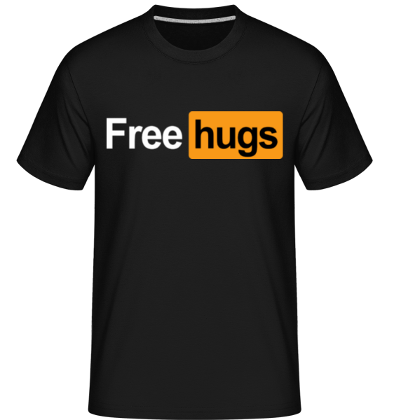 Free Hugs -  Shirtinator Men's T-Shirt - Black - Front