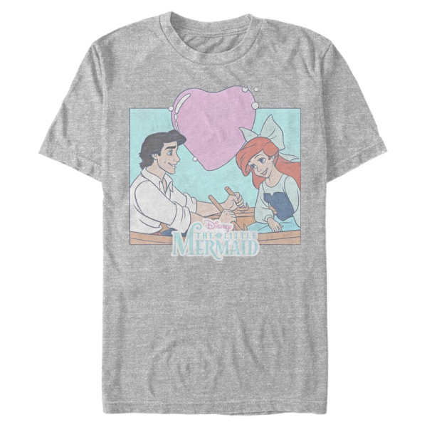 Disney - The Little Mermaid - Ariel & Eric Eric n Ariel - Men's T-Shirt - Heather grey - Front