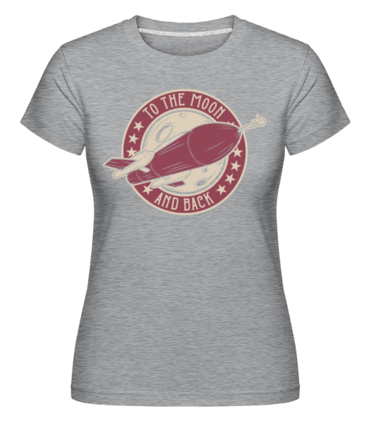 To The Moon And Back -  Shirtinator Women's T-Shirt - Heather grey - Front