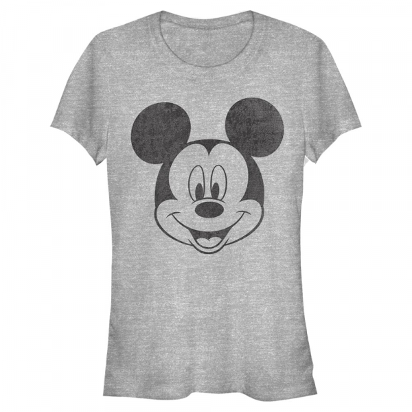 Disney - Mickey Mouse - Mickey Mouse Mickey Face - Women's T-Shirt - Heather grey - Front