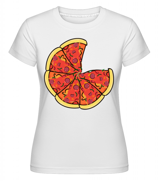 Pizza -  Shirtinator Women's T-Shirt - White - Vorn