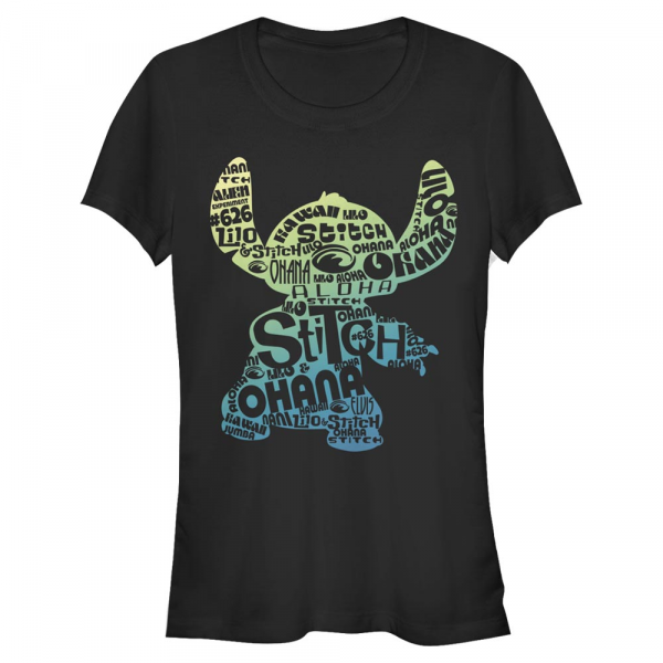 Disney Classics - Lilo & Stitch - Lilo & Stitch Stitch Fill - Women's T-Shirt - Black - Front