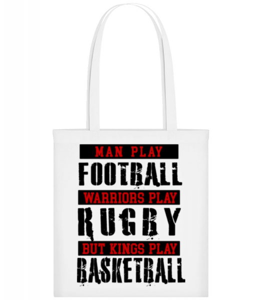 Kings Play Basketball - Tote Bag - White - Front