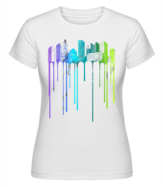 Graffiti City -  Shirtinator Women's T-Shirt - White - Vorn