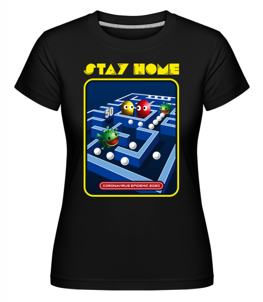 Stay Home -  Shirtinator Women's T-Shirt - Black - Vorn
