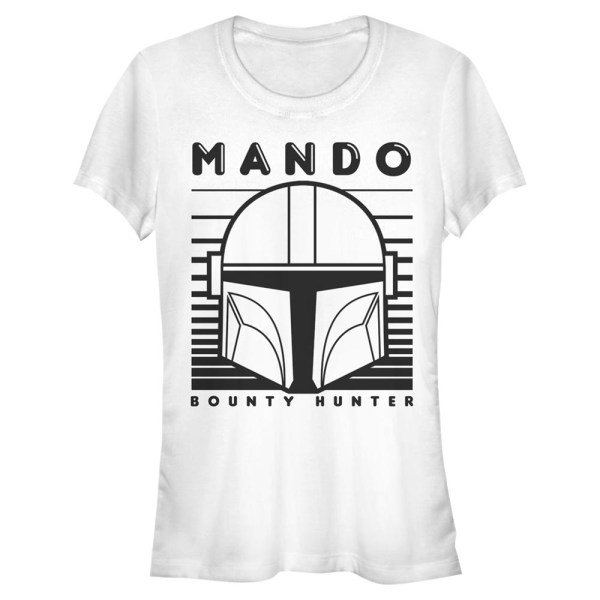 Star Wars - The Mandalorian - Skupina Mando 1 Color Simple - Women's T-Shirt - White - Front