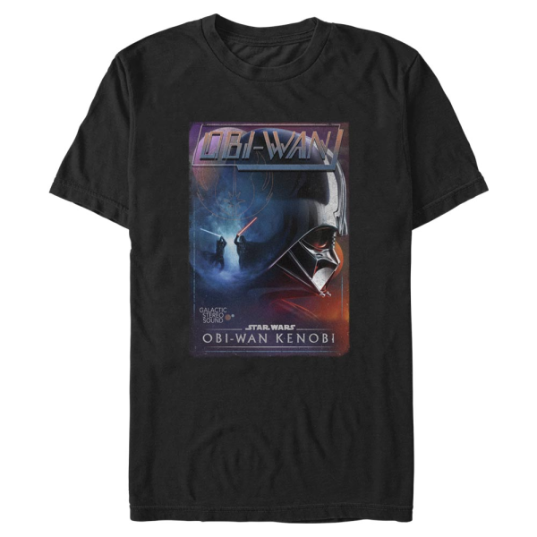 Star Wars - Obi-Wan Kenobi - Obi-Wan Kenobi & Darth Vader Vader Vhs - Men's T-Shirt - Black - Front
