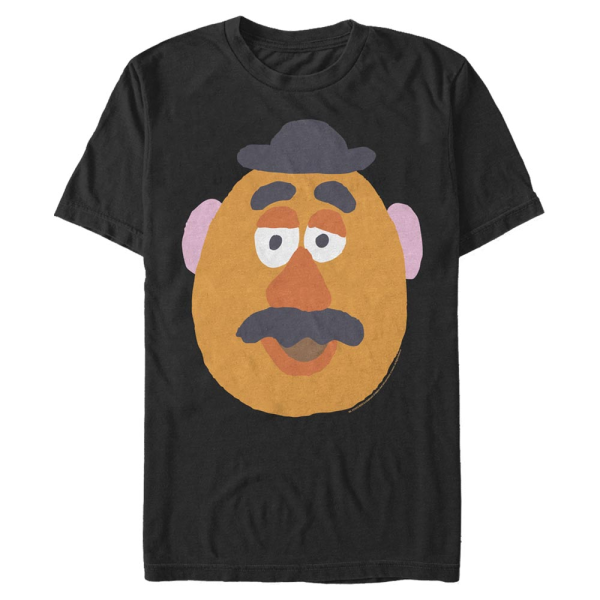 Pixar - Toy Story - Mr. Potato Head Mr. Potato Big Face - Men's T-Shirt - Black - Front