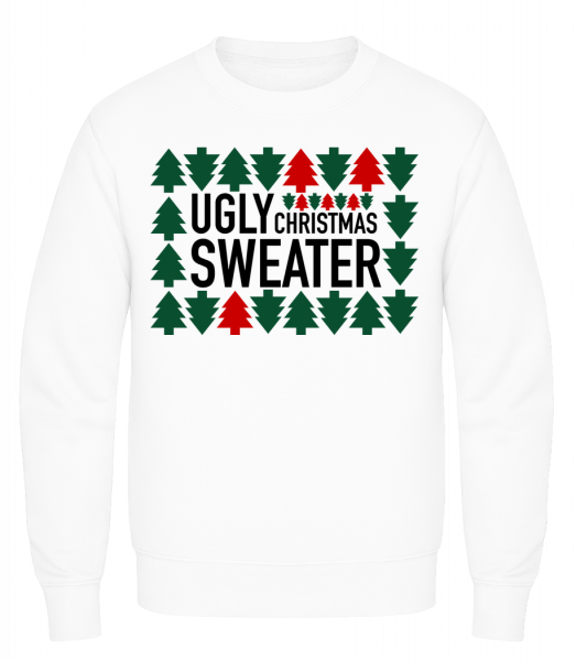 Ugly Christmas Sweater - Men's Sweatshirt AWDis - White - Vorn