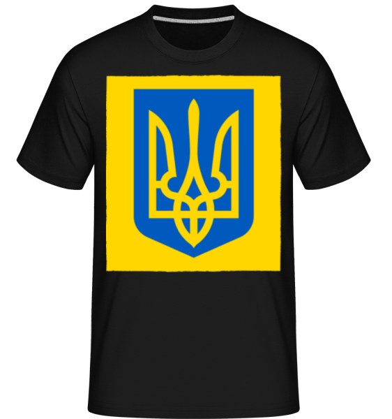 Ukraine Coat Of Arms -  Shirtinator Men's T-Shirt - Black - Front