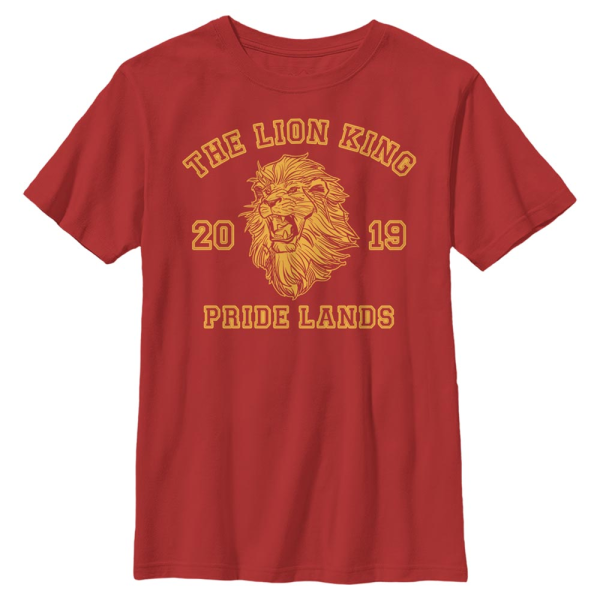 Disney - The Lion King - Logo Pride Lands Simba - Kids T-Shirt - Red - Front
