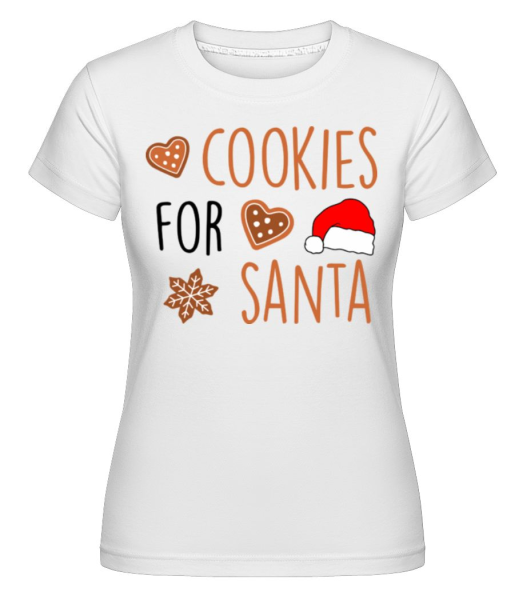 Cookies For Santa -  Shirtinator Women's T-Shirt - White - Front