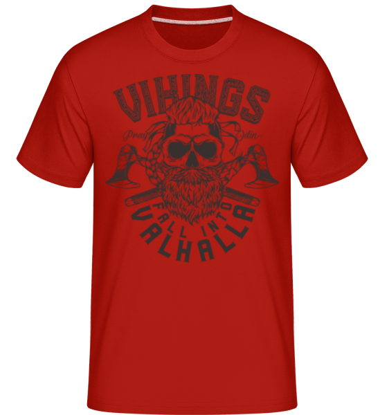 Fall Into Valhalla -  Shirtinator Men's T-Shirt - Red - Front