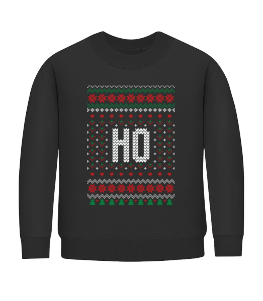 Ho - Kid's Sweatshirt - Black - Front