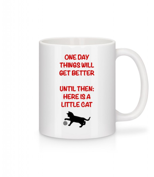 Things Will Get Better - Cat - Mug - White - Front