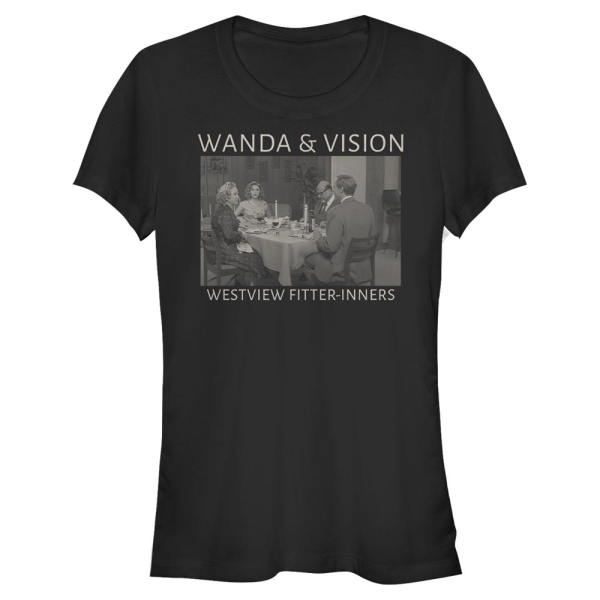 Marvel - WandaVision - Wanda & Vision Fitter Inners - Women's T-Shirt - Black - Front