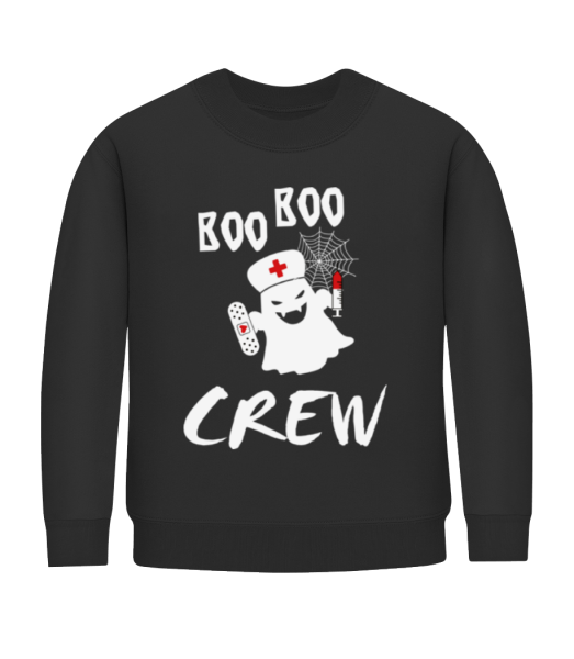 Boo Boo Crew - Kid's Sweatshirt - Black - Front