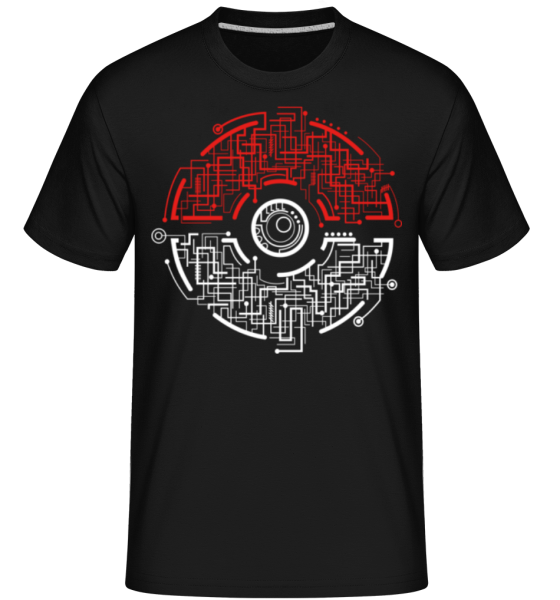 Electric Pokeball -  Shirtinator Men's T-Shirt - Black - Front