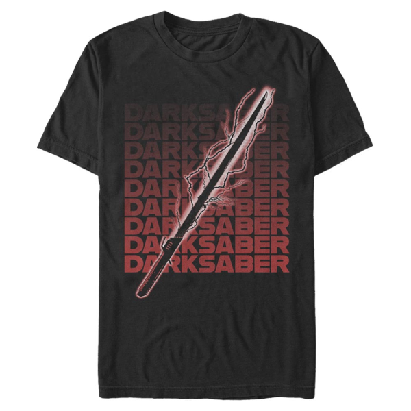 Star Wars - The Mandalorian - Skupina Darksaber Text - Men's T-Shirt - Black - Front