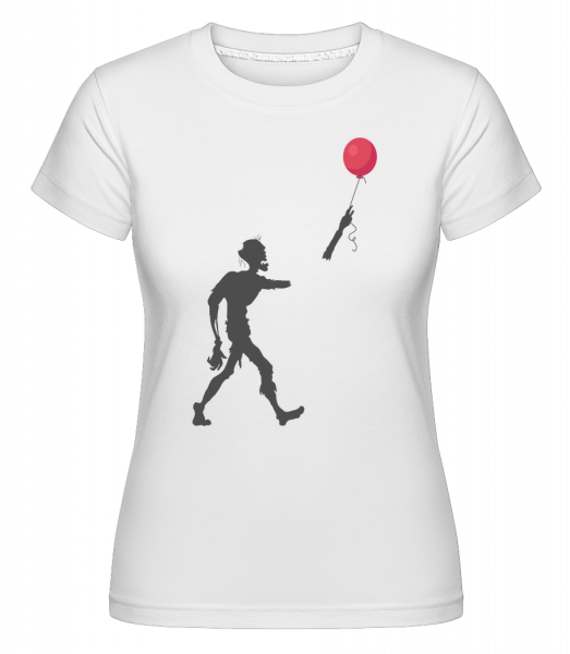 Zombie Balloon -  Shirtinator Women's T-Shirt - White - Vorn