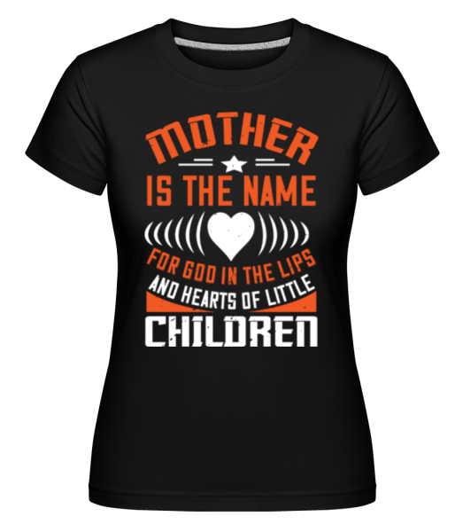 Mother Name -  Shirtinator Women's T-Shirt - Black - Front