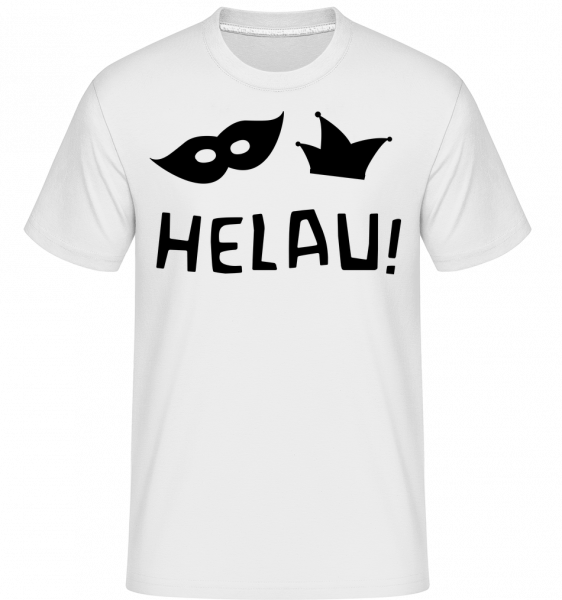 Helau! Black -  Shirtinator Men's T-Shirt - White - Vorn