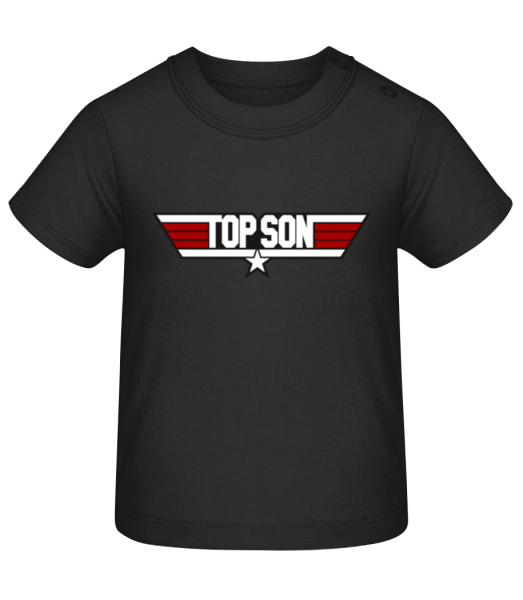 Top Son - Baby T-Shirt - Black - Front