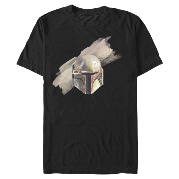 Star Wars - The Mandalorian - Mandalorian Fett Helmet - Men's T-Shirt - Black - Front