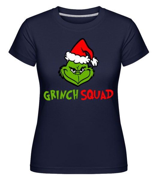 Grinch Squad -  Shirtinator Women's T-Shirt - Navy - Front