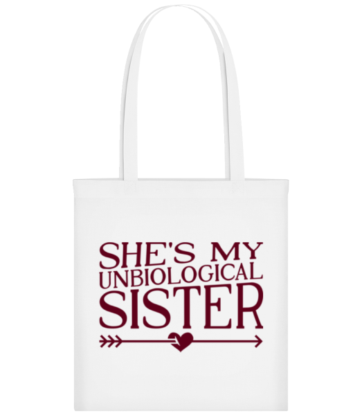 Unbiological Sister - Tote Bag - White - Front