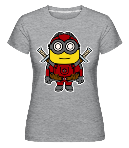 Minion Deadpool -  Shirtinator Women's T-Shirt - Heather grey - Front