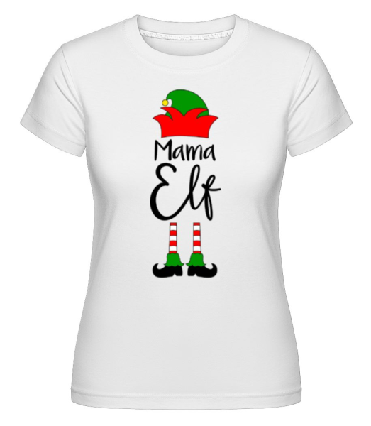 Mama Elf -  Shirtinator Women's T-Shirt - White - Front