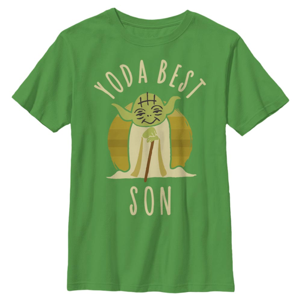 Star Wars - Yoda Best Son Says - Family - Kids T-Shirt - Kelly green - Front