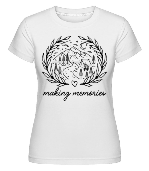 Making Memories -  Shirtinator Women's T-Shirt - White - Front