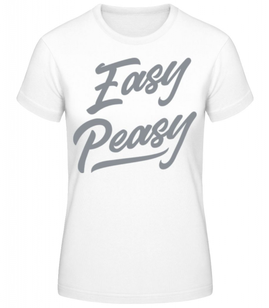 Easy Peasy - Women's Basic T-Shirt - White - Front