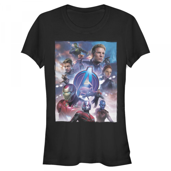 Marvel - Avengers Endgame - Skupina Basic Poster - Women's T-Shirt - Black - Front