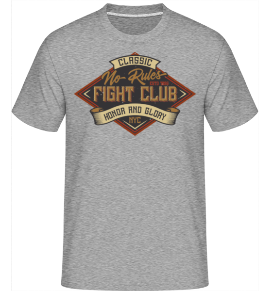 No Rules Fightclub -  Shirtinator Men's T-Shirt - Heather grey - Front