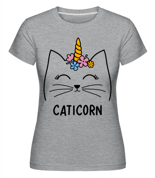 Caticorn -  Shirtinator Women's T-Shirt - Heather grey - Vorn