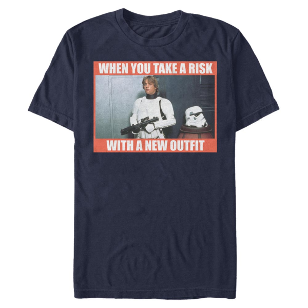 Star Wars - Luke Skywalker New Outfit - Men's T-Shirt - Navy - Front