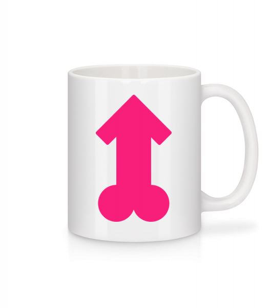 Pink Penis - Mug - White - Vorn