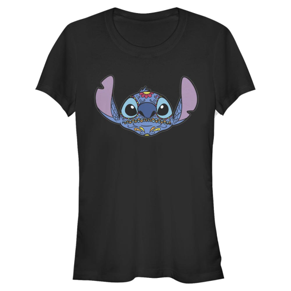 Disney Classics - Lilo & Stitch - Stitch Sugar Skull - Women's T-Shirt - Black - Front