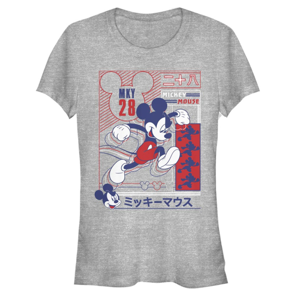 Disney Classics - Mickey Mouse - Mickey Sporty Technical - Women's T-Shirt - Heather grey - Front