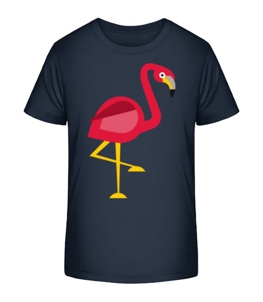 Flamingo Comic - Kid's Bio T-Shirt Stanley Stella - Navy - Front