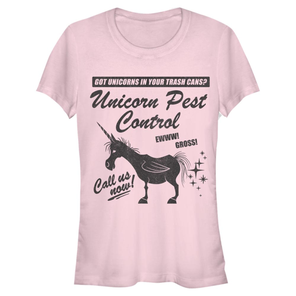 Pixar - Onward - Logo Unicorn Pest Control - Women's T-Shirt - Pink - Front