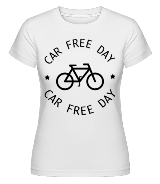 Car Free Day -  Shirtinator Women's T-Shirt - White - Front