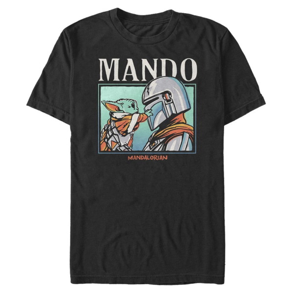 Star Wars - The Mandalorian - Mando & Child Found You - Men's T-Shirt - Black - Front
