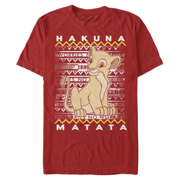 Disney - The Lion King - Nala Hakuna - Men's T-Shirt - Red - Front