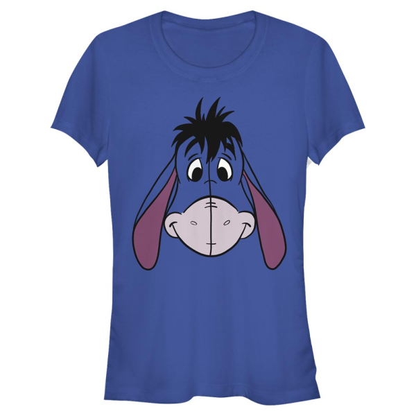Disney - Winnie the Pooh - Oslík Big Face - Women's T-Shirt - Royal blue - Front