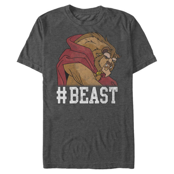 Disney - Beauty & the Beast - Zvíře - Men's T-Shirt - Heather anthracite - Front