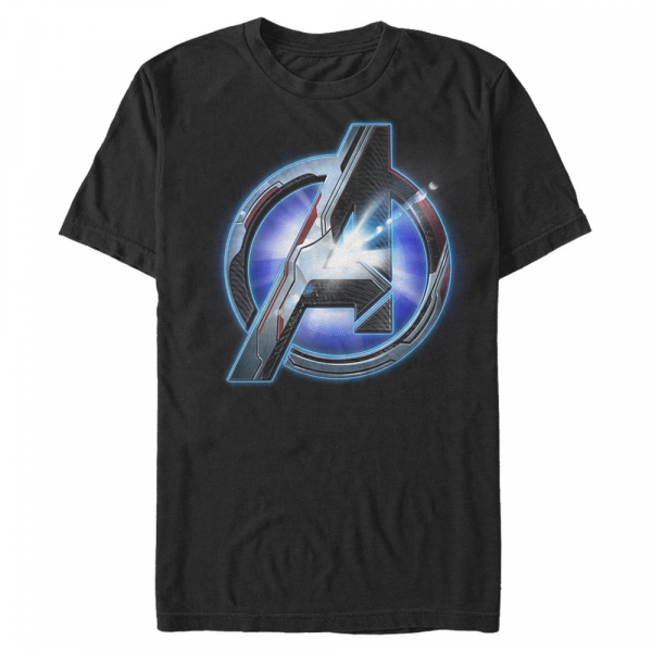 Marvel - Avengers Endgame - Logo Tech - Men's T-Shirt - Black - Front